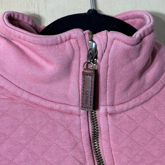 L.L. Bean Women's Quilted Quarter-Zip Pullover Pink Size Small - Picture 5 of 10